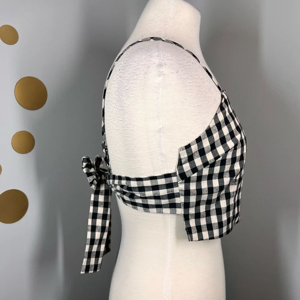 EUC Cry Baby Gingham Cropped Top - Picture 4 of 8
